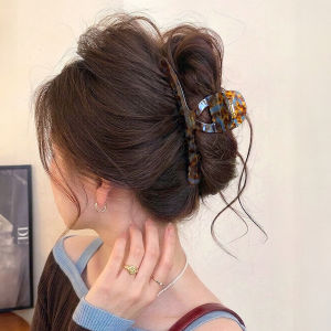 MENGWU | New Acetate Hair Clamp Blue and Brown