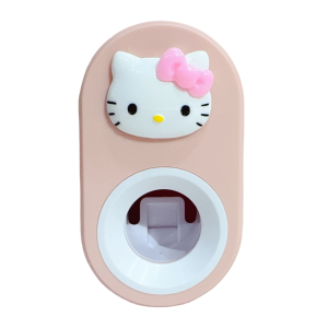 Creative Cartoon Wall-Mounted Toothpaste Squeezer Cute Bathroom Home Use Toothbrush Storage Tool No-Drilling Required