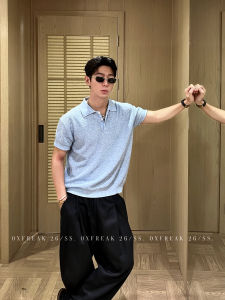 OXFREAK | Linen Feel Retro Style Polo Shirt for Men