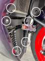 HENG ARARO BOLTS FOR SNIPER 150 / 155 6pcs CNC TITANIUM. 