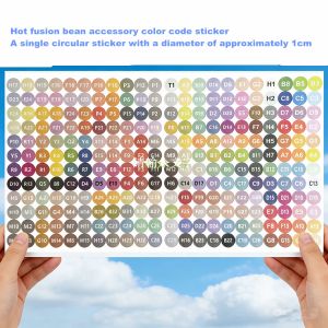 264 Color Full-Color Stickers DIY Puzzle Accessories Puzzle Beads Hot Fusion Bean Color Number Stickers Full-Color Stickers
