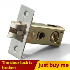 Bathroom Metal Lock Body Universal Bedroom Lock Body Hardware Accessories Excluding Keys Silent Single Tongue Lock Body