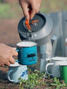 NatureHike Outdoor Camping Kettle 1.1L/1.45L Aluminum Alloy Boiling Kettle Teapot Tea Kettle Water Kettle