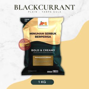 JPS Plain Blackcurrant 1 kg Premium Bubuk Minuman Tanpa Gula / Serbuk / Powder