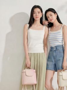 INMAN | Áo Thun Ngực Dây Ôm Slim Fit Cổ Sọc