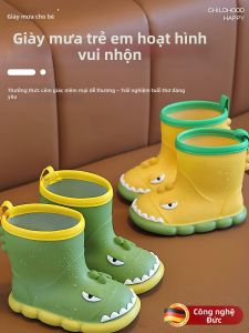 Đôi Giày Mưa Trẻ Em Chống Trượt Chống Thấm Nước Đế Bền Mid-calf