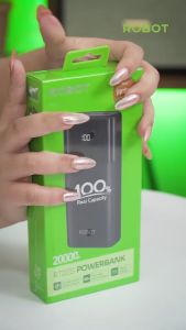 ROBOT RT22S Smart Powerbank Fast Charging 20000mAh 15W 3 Port Output with LED Original