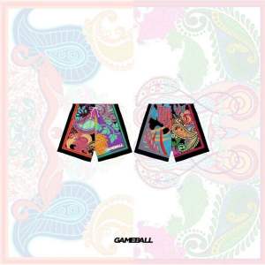 Las Vegas Ballers Mesh Shorts for Men - Gameball style with Tropical Design