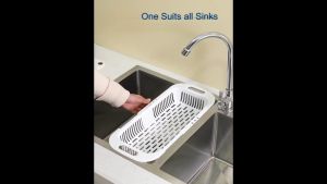 kokepope Over Sink Colander Strainer Extendable Washing Drying Basket