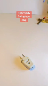 Mitsushi Pure Copper 2-Pin Plug 250V Waterproof Bipolar Industrial Power Plug Regular Plug Adaptor