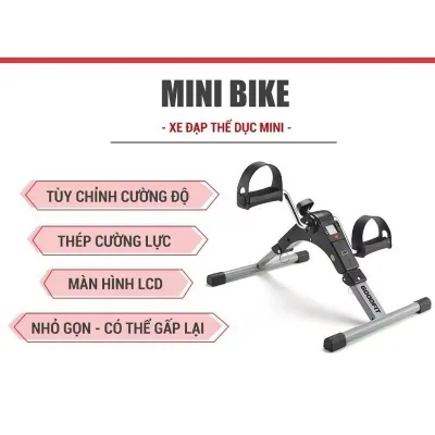 Xe đạp thể dục tập vật lý trị liệu phục hồi chức năng tập chân tại nhà gấp gọn GoodFit GF002MB tại nhà