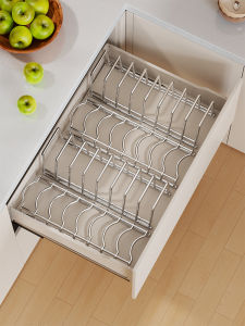 Dish Drainer and Organizer Multipurpose Bowl Rack