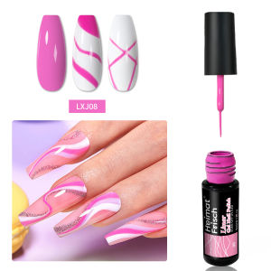 5 ml set Glitter Line Drawing Gel Kit Colored Drawing Line Gel Removable Gel Nails for Nail Art.