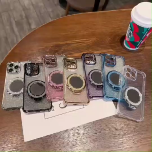 เคสโทรศัพท์ ขาตั้ง กระจก แต่งหน้า  แวววาวสุดหรูสำหรับ OPPO A38 A18 A17 A17K A16 A78 A58  กันกระแทก