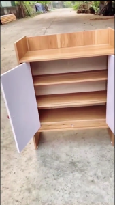 Tặng Tua Vít - Tủ Giày Gỗ 2 Cánh Trắng Kệ Để Giày Dép Sang Trọng Chất Liệu Gỗ MDF Tuyển Chọn