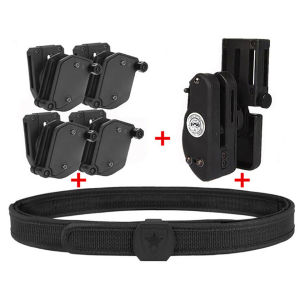Tactical Skirmish IPSC Belt Perfect Match with Holster Speed Magazine Pouch Set Competition Shooting Belt Mag Holster Set