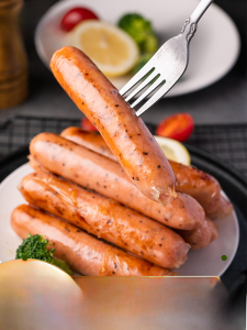 Halal Food Original Flavor Hot Dog Black Pepper Nuremberg Sausage Volcanic Stone Grilled Sausage Authentic Chinese Sausage