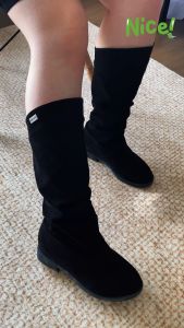 Size 35-40 New Fashion Casual Solid Color Mid length Boots Waterproof Platform Versatile Womens Leather Boots