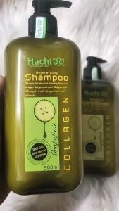 Dầu Gội Xả thiên nhiên chiết xuất bơ bưởi dành cho tóc gãy rụng Hachi Regenerating 500ml