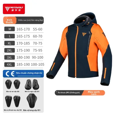MOTOWOLF | Áo Khoác Mô Tô Bảo Vệ Mùa Đông cho Nam
