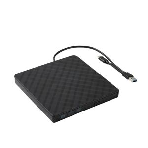 2 in 1 USB 3.0 TypeC Slim External DVD RW CD Writer Drive Burner Reader Player Optical Drives Portable DVD Burner For Laptop PC