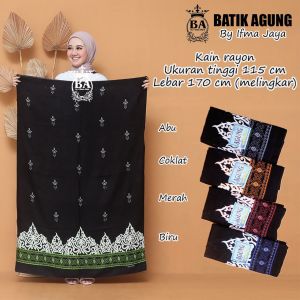 [NEW PRODUCT BEST SELLER] Sarung Batik Banten Motif Anting Warna Hitam Bahan Rayon Santung Bahan Jatuh Terbaru Murah