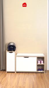 PIRA METROPOLIS -  PINO SR100 PF Rak Sepatu / Rak Sepatu Duduk / Lemari Sepatu