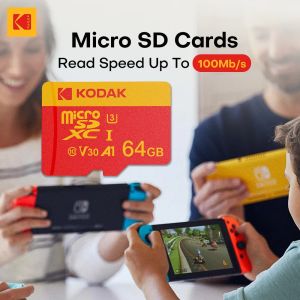 Kodak V30 U3 C10 Micro SD Card 128GB 256GB Flash Memory Card Read Speed 100MB/s with Adapter for Camera & Phone