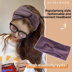 Wide Edge Hair Ties Fabric Anti-Slip Hair Bands Simple Stylish Face Wash Hair Accessories Womens Fashionable Hairbands
