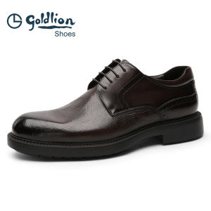 Goldlion Mens Shoes Business Formal Leather Shoes Lightweight Breathable Derby Shoes Autumn New Style Youth And Middle-aged Suitable