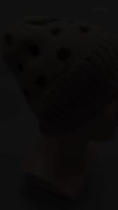 Vintage Polka Dot Jacquard Knitted Hat Women Big Head Circumference Cold Hat Wool Blended Warm Wool Hat Korean Version Winter