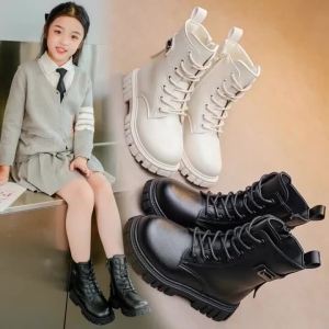 Giày Thể Thao Cao Đến Giữa Bắp Chân Cho Bé Gái Sweetheart Thời Trang Thu/đông Thoải Mái Đế Dày Mũi Tròn Kiểu Giày Cưỡi Ngựa Dành Cho Bé Từ 7-13 Tuổi
