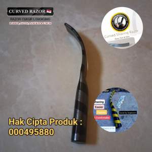 Razor Lengkung Motif Ular Cincin untuk Barber Salon & Pangkas Rambut