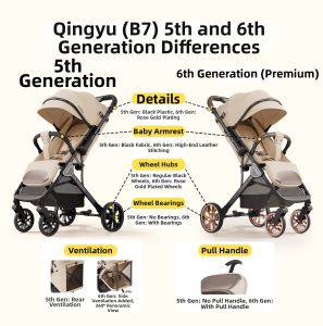 Beeshum | Sit & Recline Lightweight Foldable Baby Stroller