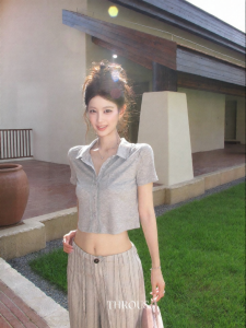 THROUS | Áo Thun Nữ Cổ POLO Ôm Body Mùa Hè