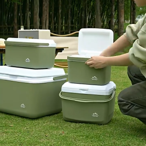 【YP】24H delivery Outdoor Ice Box Warm and cold Camping Small Portable Refrigerator Food Grade Portable Fresh Box