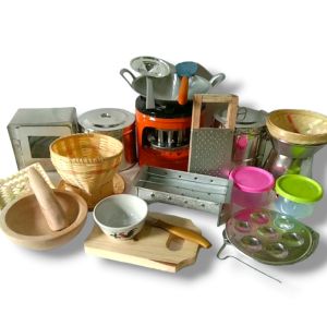 Set Mainan Masak Masakan Mini Anak Paket New Komplit Kompor Bisa Nyala Beneran