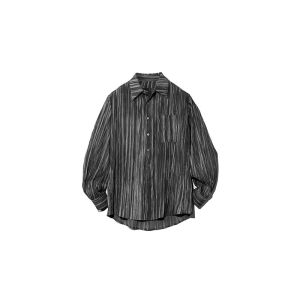 Roaringwild | Pleated Texture Long Sleeve Shirt