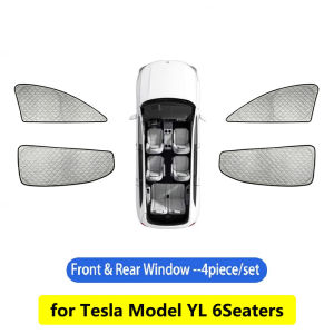 Sun Shade for Tesla NEW Model YL 2026 Upgraded Privacy Sunshade Side Window Curtains Cover Windshield Sun Visor Outdoor Camping