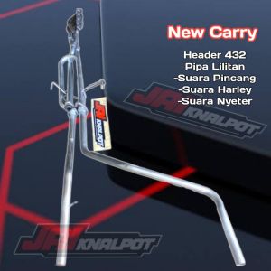 New carry knalpot racing header 432 pipa lilitan full set knalpot suara pincang/harley
