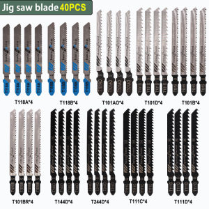Jigsaw Blade Set Woodworking Aluminum Saw Blade Fine Coarse Tooth Straight Reciprocating Saw Electric Saw Blade Cutting