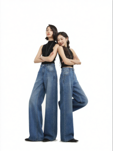 HIPPIE MISS | Summer Style Boho Girl Wide Leg Denim Jeans