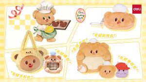 Deli and Butter Bear เครื่องเย็บกระดาษ แม็ค ที่เย็บกระดาษ แถมลวดเย็บ บัตเตอร์แบร์ น้องหมีเนย