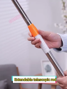 2m Microfiber Mop Floor Cleaning Spin Mop 360° 2IN1 Wet Dry Easy Wring Household ceiling Cleaning Tool