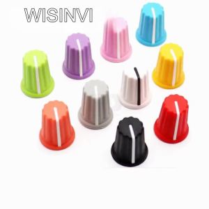 ▶5pcs Soft Rubber Half Shaft Knob Diameter 16mm Height 18mm Potentiometer Encoder Knob 270 Degree D-shaped Inner Hole 6mm