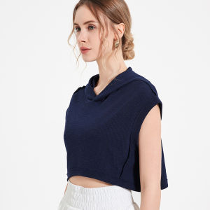 เสื้อยืดโยคะแบบบาง ทรงหลวม ระบายอากาศได้ดี สำหรับผู้หญิง ชุดออกกำลังกาย ชุดเต้นรำ แฟชั่นฤดูร้อน 2024 คอตตอนผสมโพลีเอสเตอร์