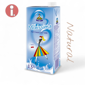 Milkissima 3.5% Full Cream UHT Milk 1L - Natural - Ready to Drink - Free Range Milk