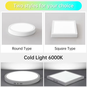 CHENBEN | 2026 Ultra-Thin Ceiling Lamp LED Panel Lamp 15W 20W square circle White-light Pendant lamp kitchen Bedroom Living Room 110-220V