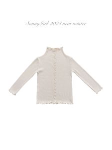 Bộ Váy Trẻ Em Sonnykids Mùa Thu Đông Thêu Hoa Cổ Lớn Cotton Lót Bên Trong Thiết Kế Hàn Quốc Cho Bé Gái