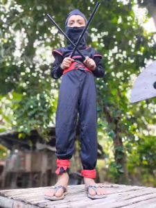 Halloween Costume for Kids Cosplay Japanese Ninja Costume Muscle Warrior Ninja Kid Ninja Costume Wei